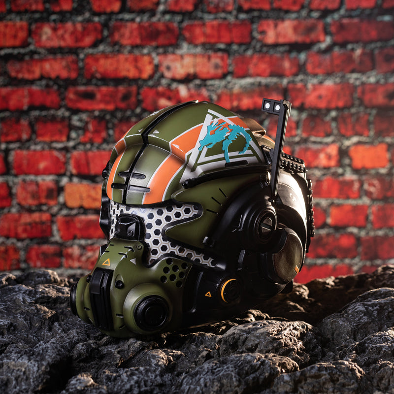 Xcoser Titanfall 2 Jack Cooper Game Helmet Resin Cosplay LED Glow Eyes Mask