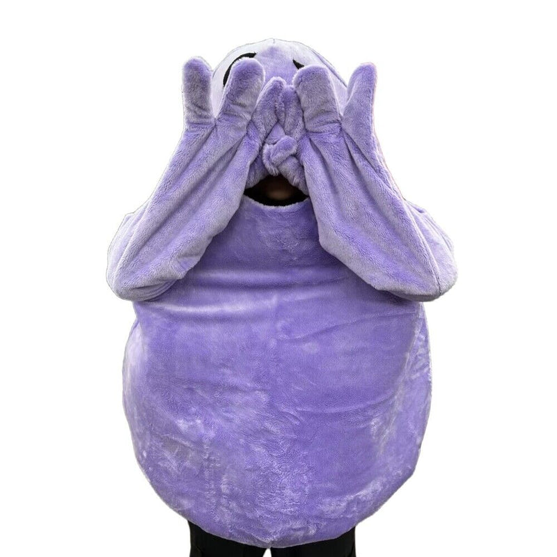 Xcoser Grimace's Birthday Monster Mascot Purple Eggplant All-in-one Doll Costume Cartoon Cosplay Unisex Halloween Cosplay(in stock)