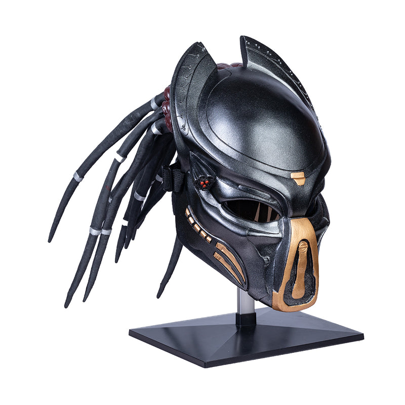 【Special deal】Xcoser Predator Mask with Dreads Hair Cosplay Helmet Halloween Role Play