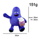 Xcoser Grimace Purple Plush Cartoon Stuffed Eggplant Cup Dolls Toys Kids Birthday Gifts