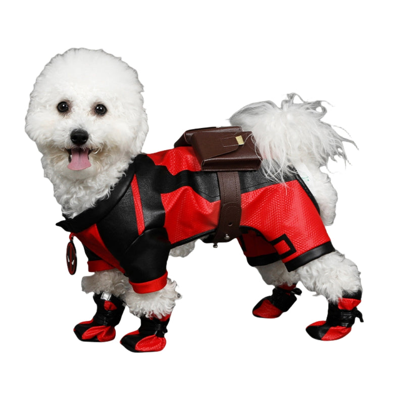 Xcoser Deadpool 3 Wolverine Dogpool Cosplay Costume Outfit Pet Clothing Dog Cat Costume