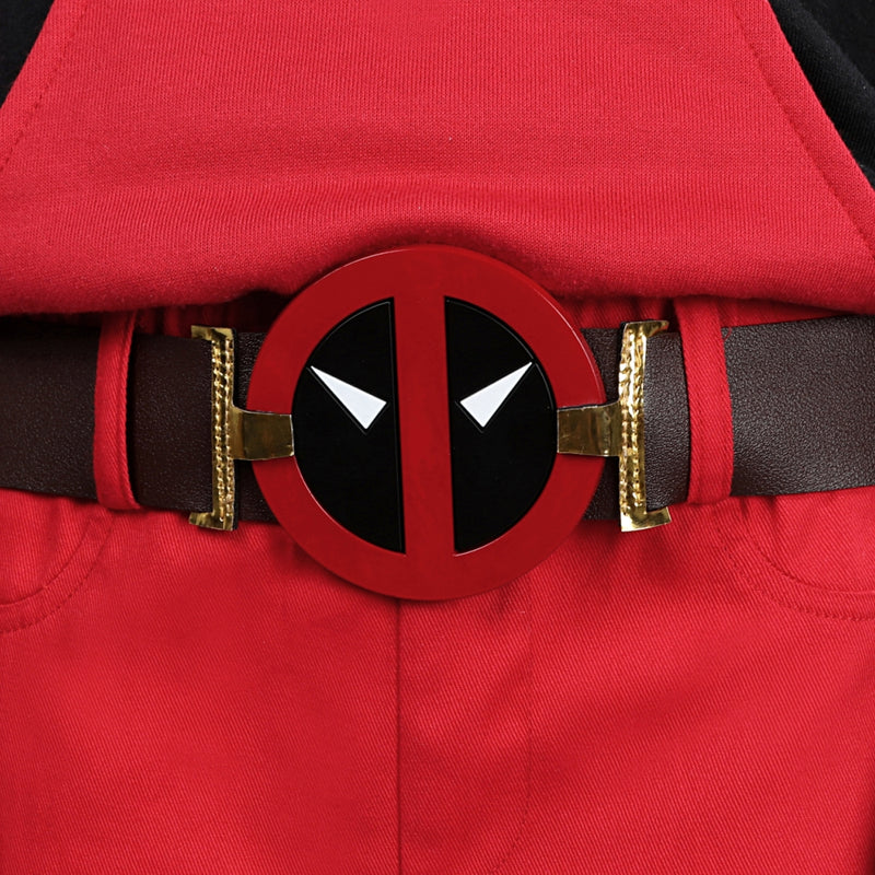 【New Arrival】Xcoser Kids Deadpool 3 Kidpool Cosplay Costume Mask Bag Belt Gloves Full Set