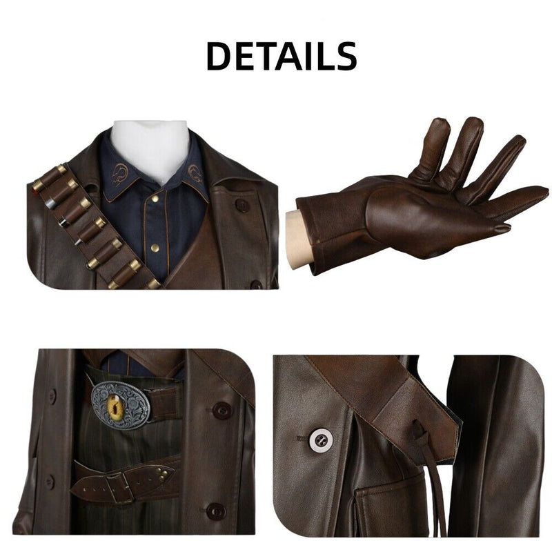 【New Arrival】Xcoser 2024 Hot Fallout The Ghoul Cosplay Costume Hat Belt Accessories Full Set