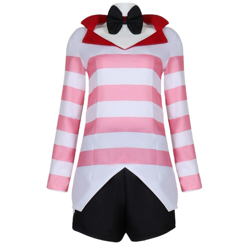 【New Arrival】Xcoser Hazbin Hotel Angel Dust Cosplay Costume Outfits Halloween Carnival Suit Uniform