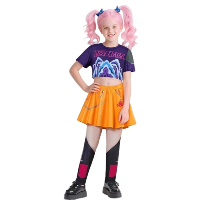 K-Pop Demon Hunters Rumi Mira Zoey CostumeKids Halloween Dress
