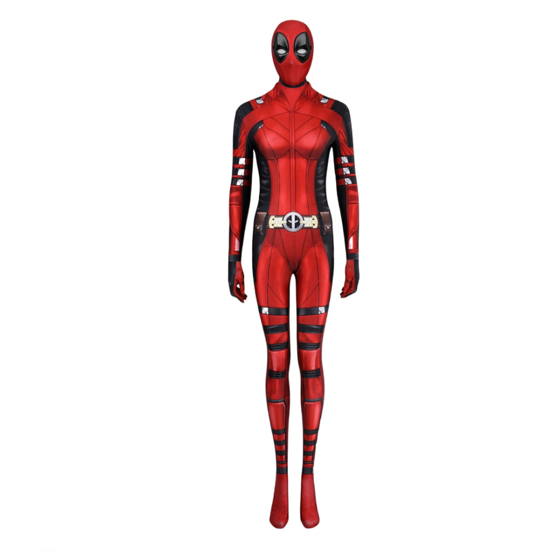 【New Arrival】Xcoser Deadpool3 Lady Deadpool Cosplay Costume Bruce Bodysuit Jumpsuit Halloween