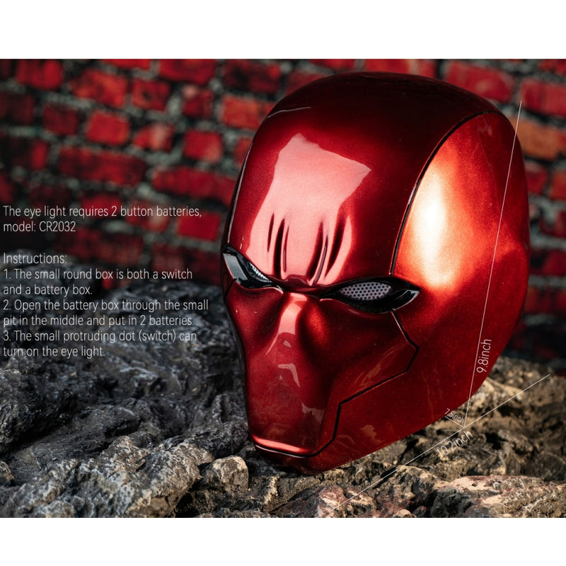 【New Arrival】Xcoser Red Hood Helmet Deluxe Cosplay Prop UV Bright Surface Collectors Edition
