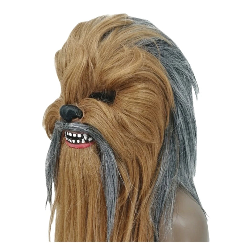 Chewbacca Cosplay Masks & Gloves Latex Halloween Props