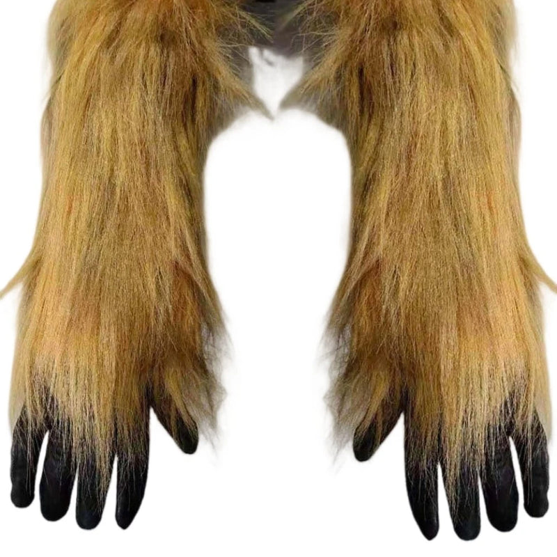 Chewbacca Cosplay Masks & Gloves Latex Halloween Props