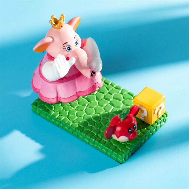 Xcoser Super Mario Bros Elephant Princess Peach Decors Action Figure Phone Stand