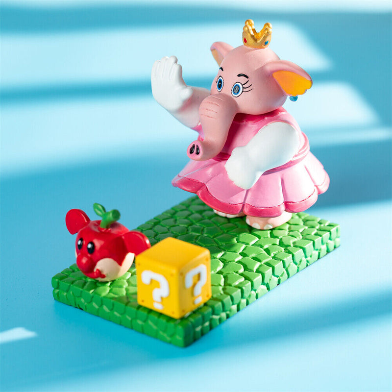 Xcoser Super Mario Bros Elephant Princess Peach Decors Action Figure Phone Stand