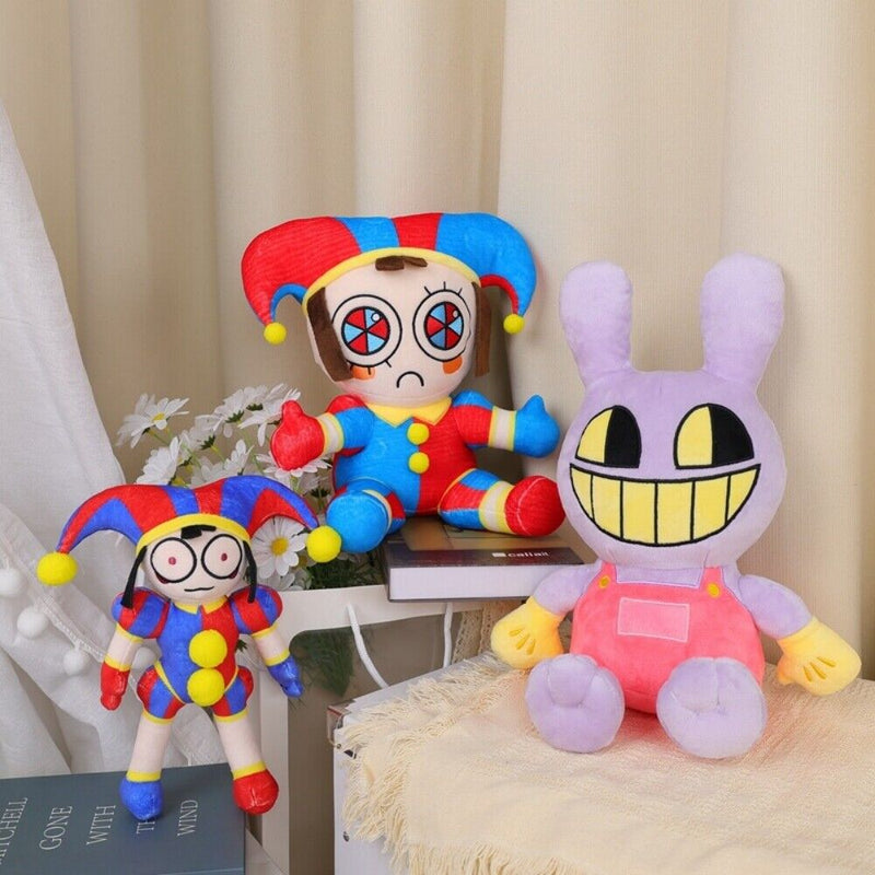 Xcoser Cartoon The Amazing Digital Circus Pomni Jax Ragatha Caine Zooble Stuffed Plush Toy Kid Gift