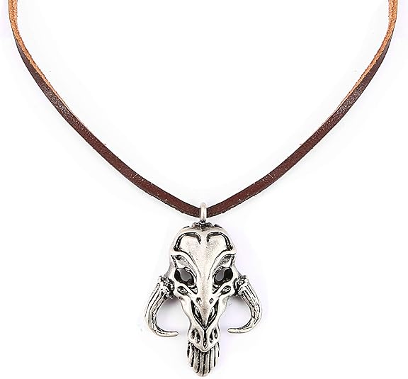 【New Arrival】Xcoser The Mandalorian Totem Metal Necklace Pendant Cosplay Accessories for Women Men