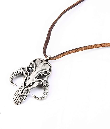 【New Arrival】Xcoser The Mandalorian Totem Metal Necklace Pendant Cosplay Accessories for Women Men