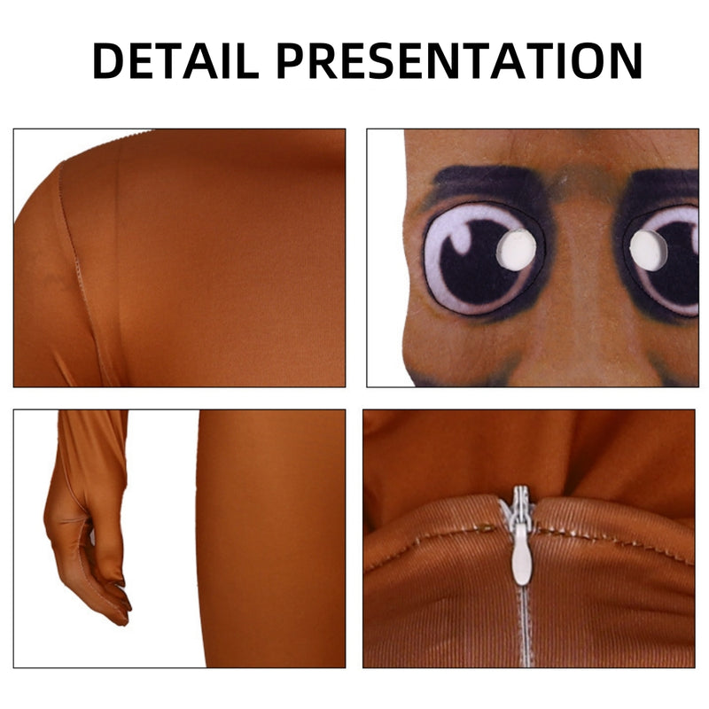 Tung Tung Tung Sahur Flexible Costume Adult Male For Hallowen