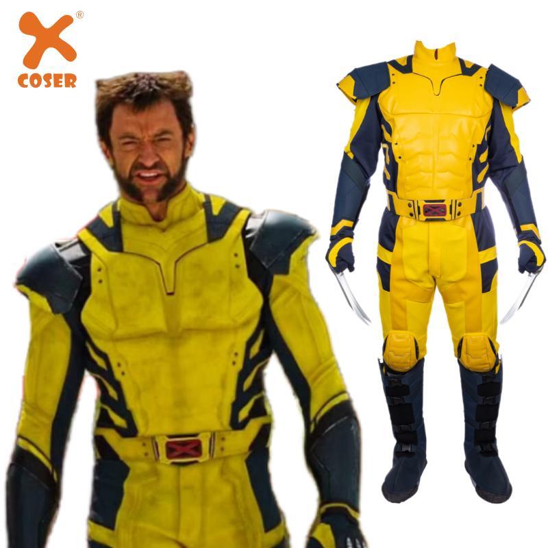 Xcoser Deadpool&Wolverine Hugh Jackman Wolverine Full Suit Cosplay Costume