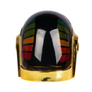 Daft Punk Guy Manuel Helmet - Gold Chrome LED Light Up Replica - Upgraded Props