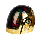Daft Punk Guy Manuel Helmet - Gold Chrome LED Light Up Replica - Upgraded Props