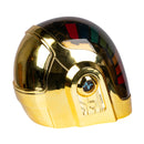 Daft Punk Guy Manuel Helmet - Gold Chrome LED Light Up Replica - Upgraded Props