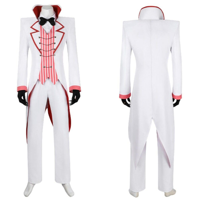 【New Arrival】Xcoser Hazbin Hotel Lucifer Morningstar Cosplay Costume Hat Gloves Full Set