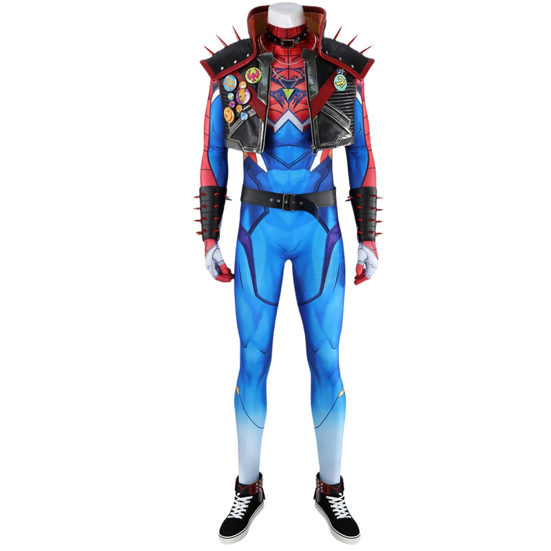 Marvel Rivals Spider-Man Punk 2099 Costume Jumpsuit Full Set