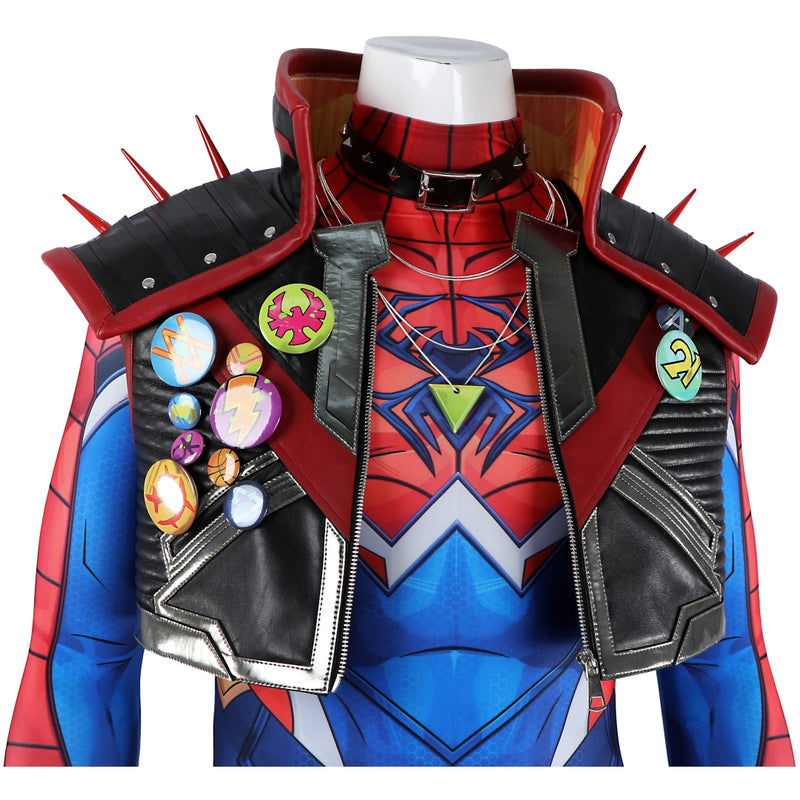 Marvel Rivals Spider-Man Punk 2099 Costume Jumpsuit Full Set