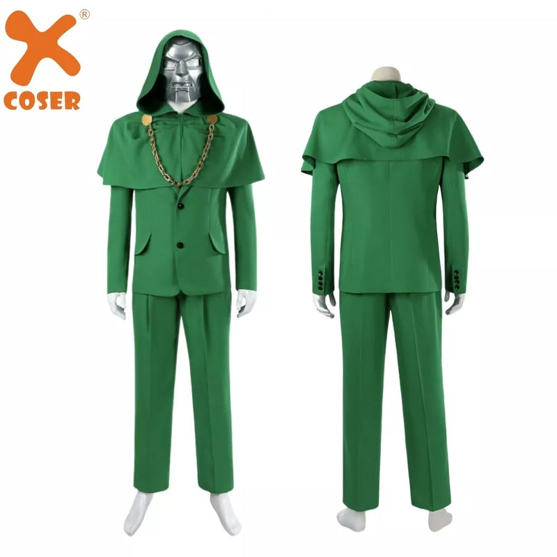 【New Arrival】Xcoser Doctor Doom Robert Downey Jr Cosplay Costume Mask Full Set Halloween