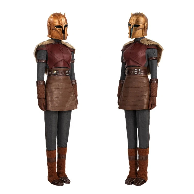 The Mandalorian S3 Armorer Costume With Helmet Outfit Party
