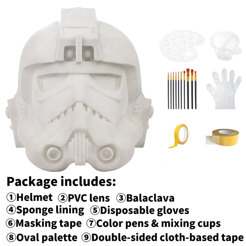 Star Wars Imperial Starfighter Pilot Unpainted Helmet Resin DIY