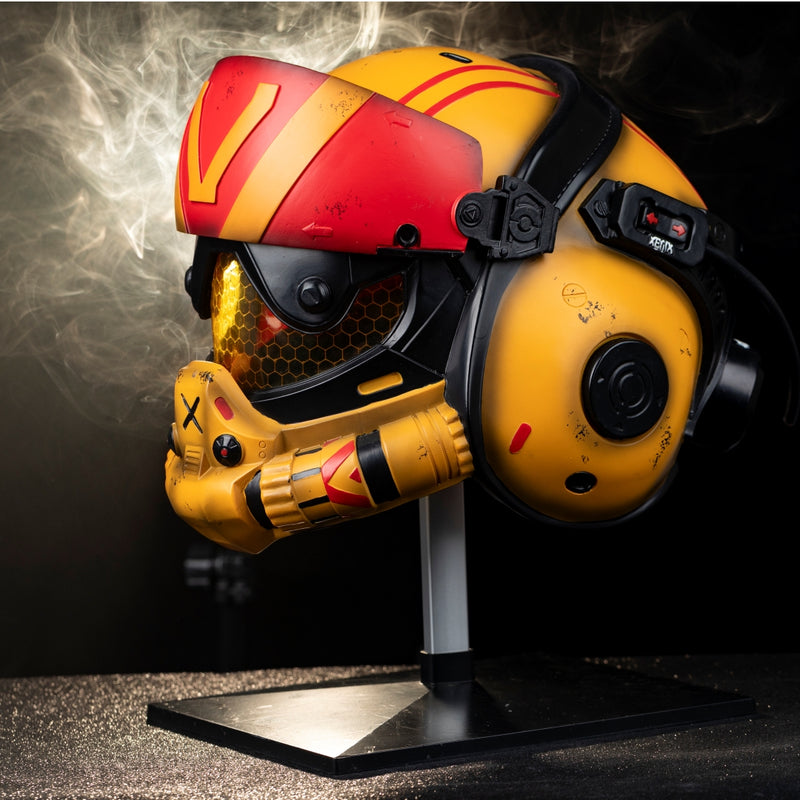 Titanfall 2 Viper Valkyrie Damaged Resin Helmet Props Xmas