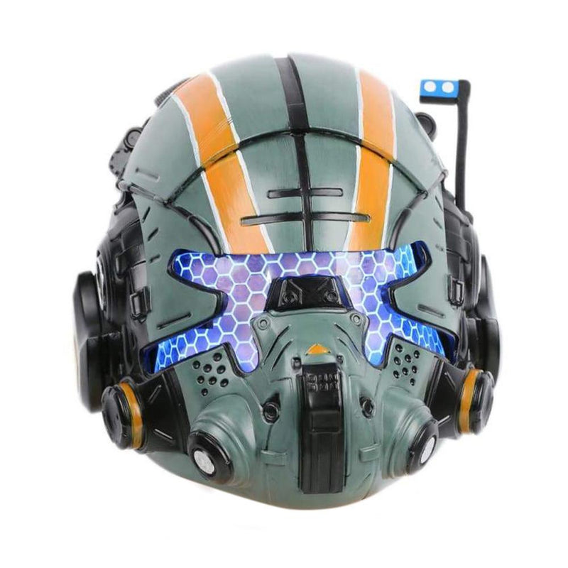 Titanfall 2 Jack Cooper Helmet Green Resin Glow Eyes Mask HelmetGreen- Xcoser International Costume Ltd.