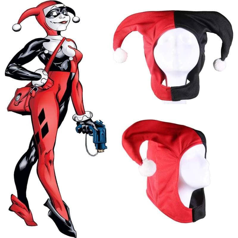 Xcoser Harley Quinn Classic Headwear Cosplay Accessories??Only For the United States??¡ìo? MaskBlack and Red-Only For USA- Xcoser International Costume Ltd.